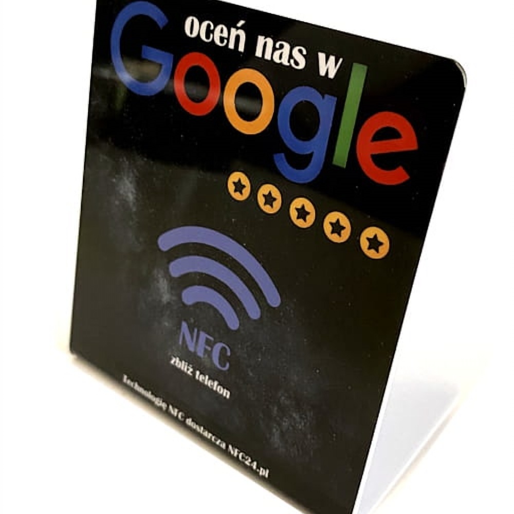 Stand NFC oceń nas w Google