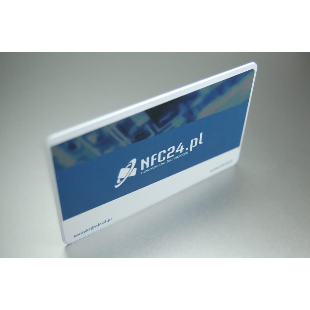 sticker with print for a proximity card